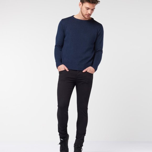 Men's Knit Sweater BLACK (MKS) - Picture 6 of 13